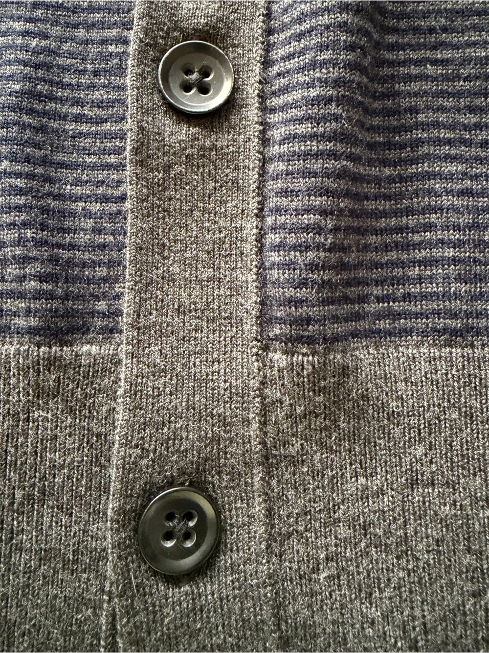 Banana Republic Merino Wool Cardigan Striped XL Preppy Casual Hipster Grandpa